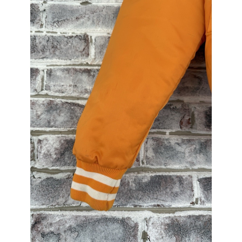 Vintage Tennessee Volunteers Satin Jacket Mens M Vols Satin Starter Orange - Picture 2 of 16